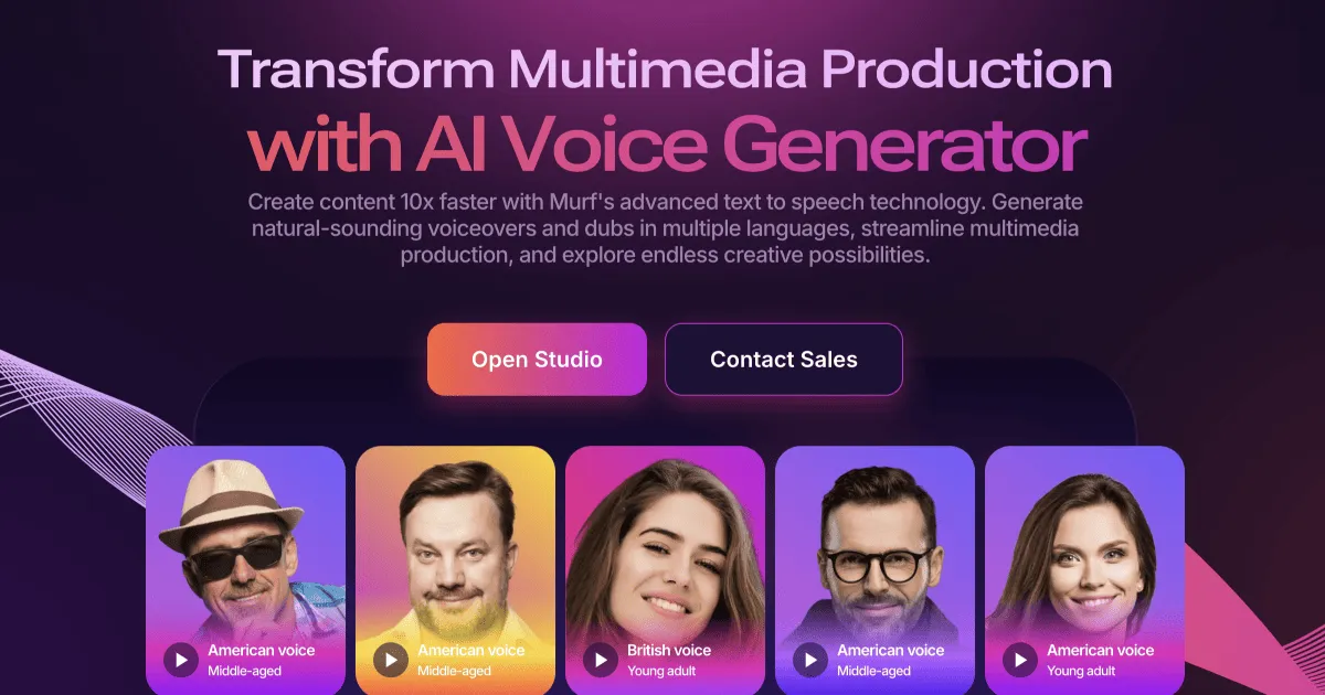 Murf: AI voices for videos, presentations and voice agents